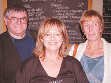 John Thane with fellow writers Scilla Fernandez and Lisette Baruch