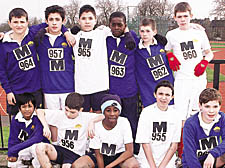 William Ellis Year 8 cross-country team