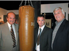 Micky Duff (left) with Martin Power at the Jewish Museum in Albert Street