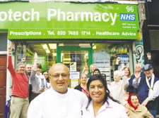 Jagdish Vaghela with wife Hansila