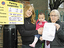 Michelle Traverse with mother Chris and daughter Tianna