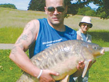 Miles Macloed with his 32lb carp