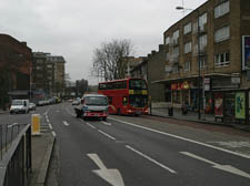 Three-lane stretch where the accident occured