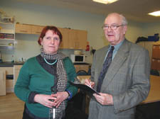 Mary Hynes and Frank Hallett of Visually Impaired in Camden