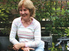 Debbie Ensor in her garden at King Henry’s Road