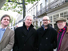 The Albert Street North Residents Association's James Price, Peter Cundall, Tim Hayward and Tim Bruce-Dick outside the Spread Eagle in Parkway