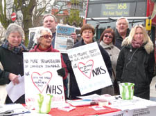 Campaigners in South End Green last week