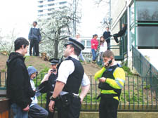 Police talk to youngsters at Barrington Court