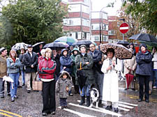 A protest last October against a previous plan for the home