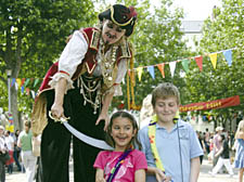 Stiltwalker Clare Anderson shivers the timbers of Nikolas Jurkovich and Charu Metcalfe