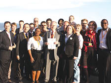 Postcard from Bournemouth. Lib Dems pose for a conference shot