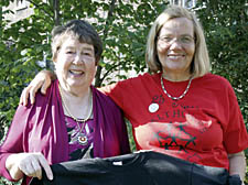 Former Camden Mayor Barbara Hughes with Calthorpe Trustees chairwoman Annika Miller-Jones