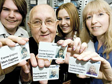 Mark, Fred, Louise and Christine Eggelton, who all work at the Royal Free Hospital