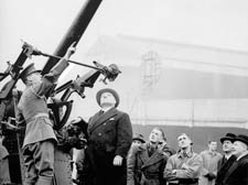 Training at Highbury &ndash; not for football but Air Raid Precaution drills behind the Clock End