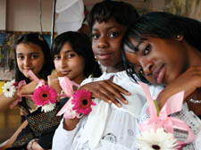 Finsbury Park schoolchildren putting on the style at their leaving party 