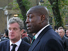 Dainton's funeral, Frank Bruno