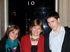 Emily Thornberry with Naomi Adams and Christopher McFadzean