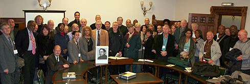 Some of those who gathered to pay tribute to former Holloway School teacher Jeffrey Gordon at a memorial event held at the House of Commons on Monday