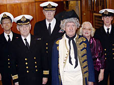 From left, Judge Peter Cowell, barrister Frank Abbott, part-time judge Nigel Pascoe, Anthony Arlidge QC, Elizabeth Pascoe and barrister Richard Tutt