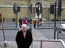 The crossing in Upper Street where a pensioner was killed on Tuesday