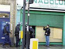 SOCIAL CLUBS SHUT IN BLITZ ON GANG FEUD