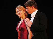 Pamela Hay as Hanna Glawari and John Lofthouse as Danilo Danilovitch 