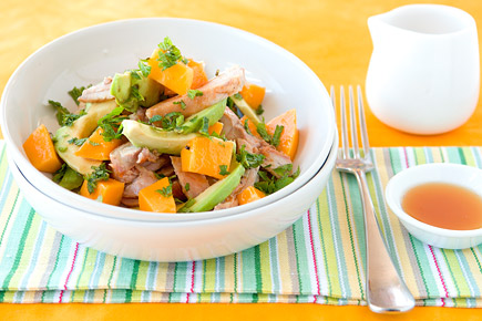 Grapefruit, avocado and paw paw salad