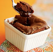 Mandarin Souffles With Chocolate Chilli Sauce