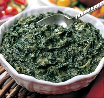 Creamed spinach