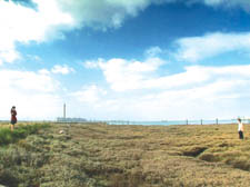 On the coastal scenes in Outlanders, which tells the story young Poles looking for work in England