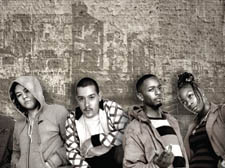 Members of grime collective H.O.O.D. FELLAZ 