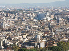 A view of Rome from the cupola of St Peter's 