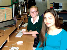 Roksana Nikoopour (front) and Rosie Busiakiewicz