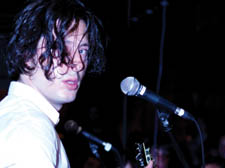 Carl Barat performing at the Monarch during Camden Rocks