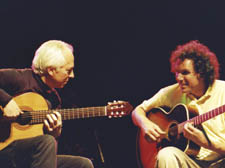 Left: John Williams with John Etheridge