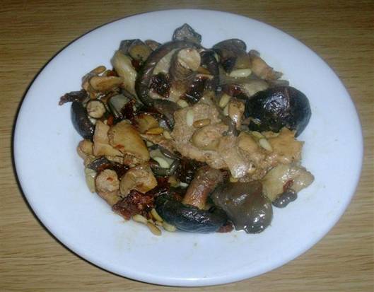 Mushrooms with cinnamon