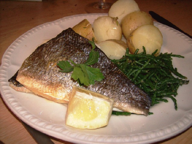 Cod parcels with samphire