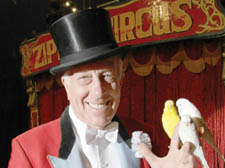 Zippo’s ringmaster Norman Barrett