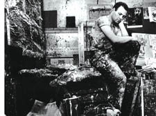 Frank Auerbach in his studio, by Jorge Lewinski. 