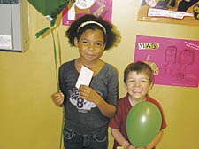 Balloons released by Mille Bailey and Ethan Paice reached France