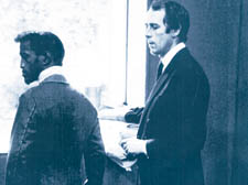 Douglas Hayward pictured with Sammy Davis Jnr  