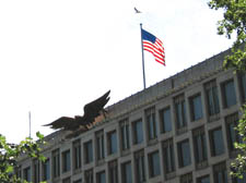 The US embassy building in Grosvenor Square