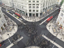 Artist impression of the proposed makeover for Oxford Circus