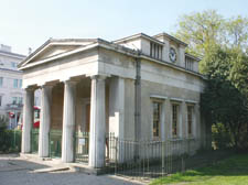 The 19th-century lodge used as the headquarters of the Friends